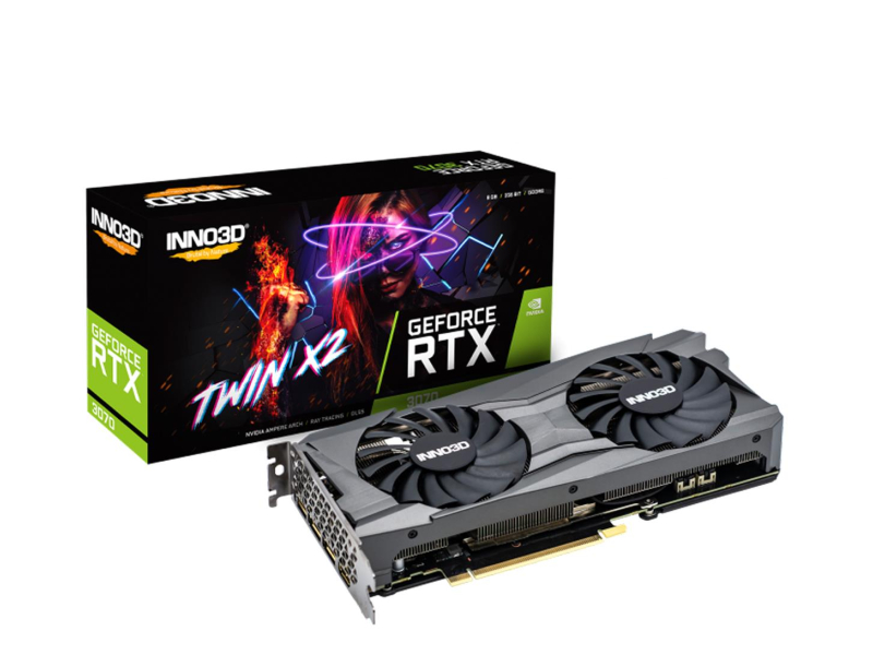 INNO3D GeForce RTX 3070 TWIN X2 LHR 8GB GDDR6